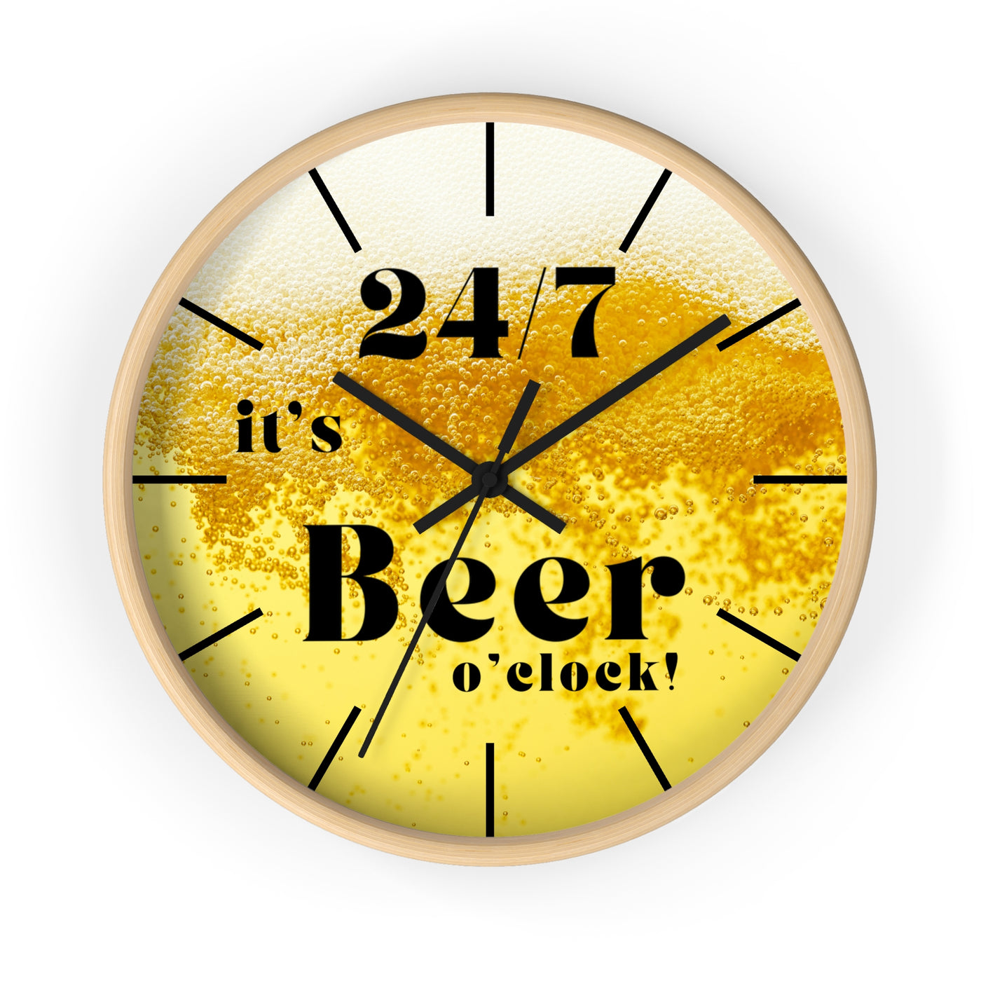 24/7 IT's BEER TIME Wall Clock
