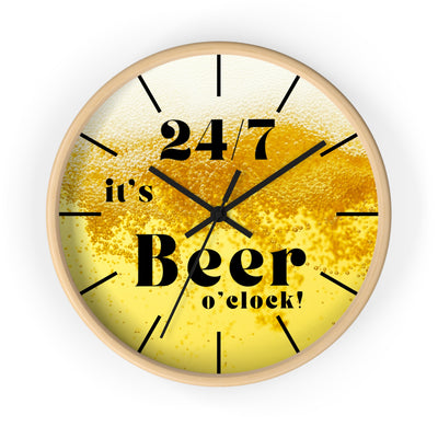 24/7 IT's BEER TIME Wall Clock