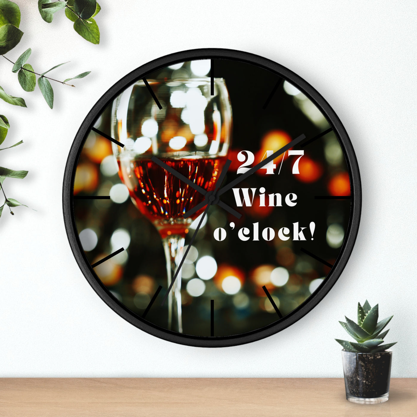 24/7 WINE TIME Wall Clock