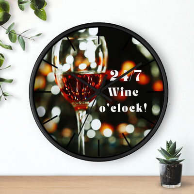24/7 WINE TIME Wall Clock