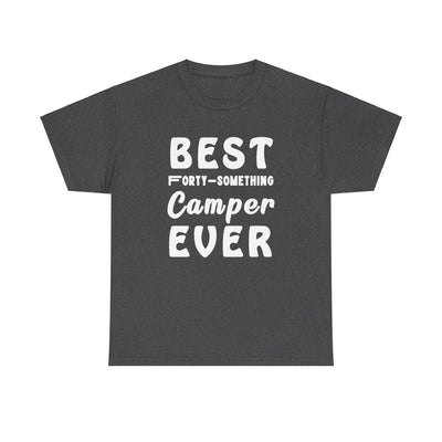 FORTY-SOMETHING CAMPER CHAMPION Unisex Heavy Cotton Tee