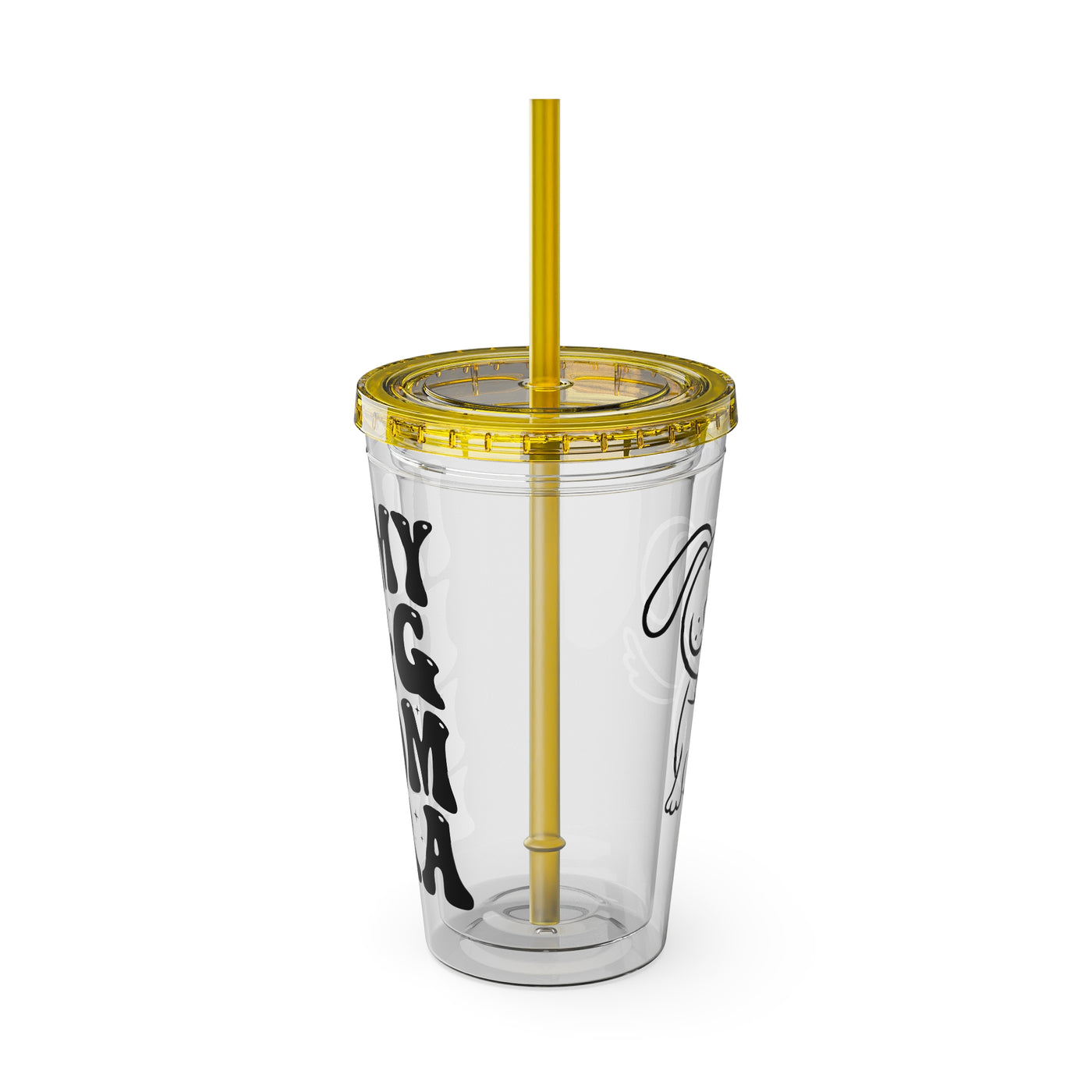 "IN MY DOG MOM ERA" Sunsplash Tumbler with Straw, 16oz: 40%OFF on the second PURCHASED