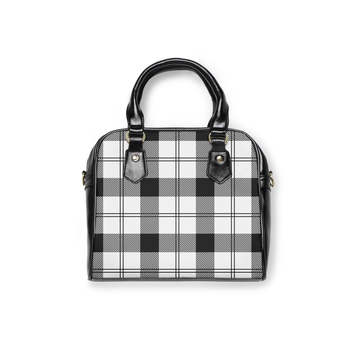 CHIC GEOMETRICAL PLAID PATTERN Shoulder Handbag