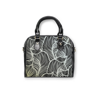 LUXURIOUS LEAF PATTERN Shoulder Handbag