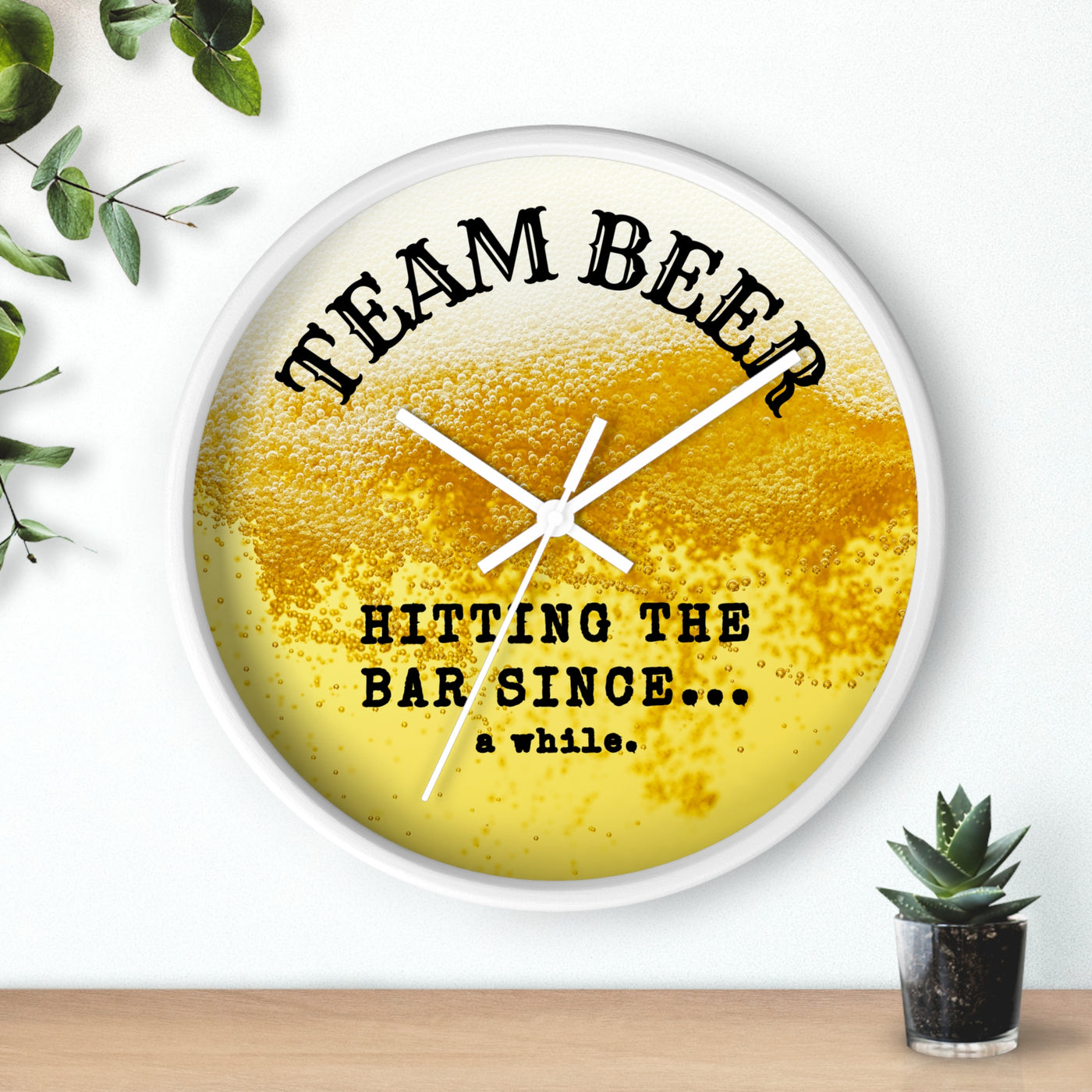 TEAM BEER Wall Clock