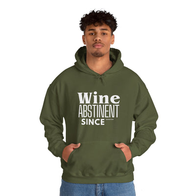 WINE ABSTINENT TOMORROW Unisex Heavy Blend™ Hooded Sweatshirt