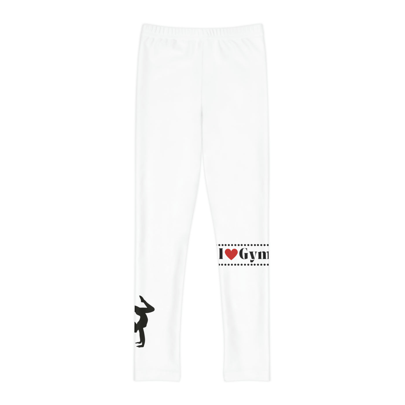 I LOVE GYMNASTICS Youth Full-Length Leggings (AOP)