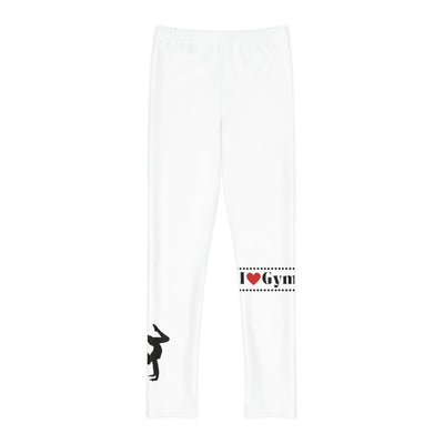 I LOVE GYMNASTICS Youth Full-Length Leggings (AOP)