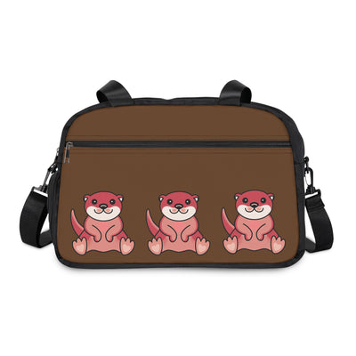 CUTE OTTER Brown Shoulder Handbag