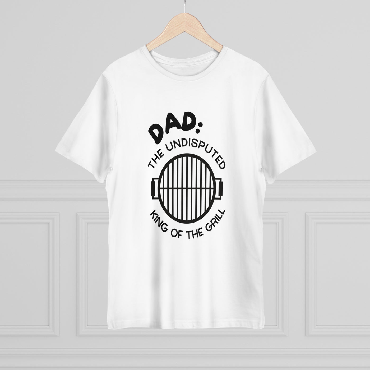 DAD: THE UNDISPUTED KING OF THE GRILL Unisex Deluxe T-shirt