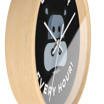 HIPPO HAPPINESS Wall Clock