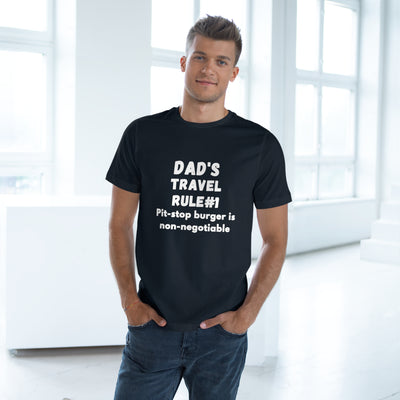 BURGER DAD'S TRAVEL RULE Unisex Deluxe T-shirt