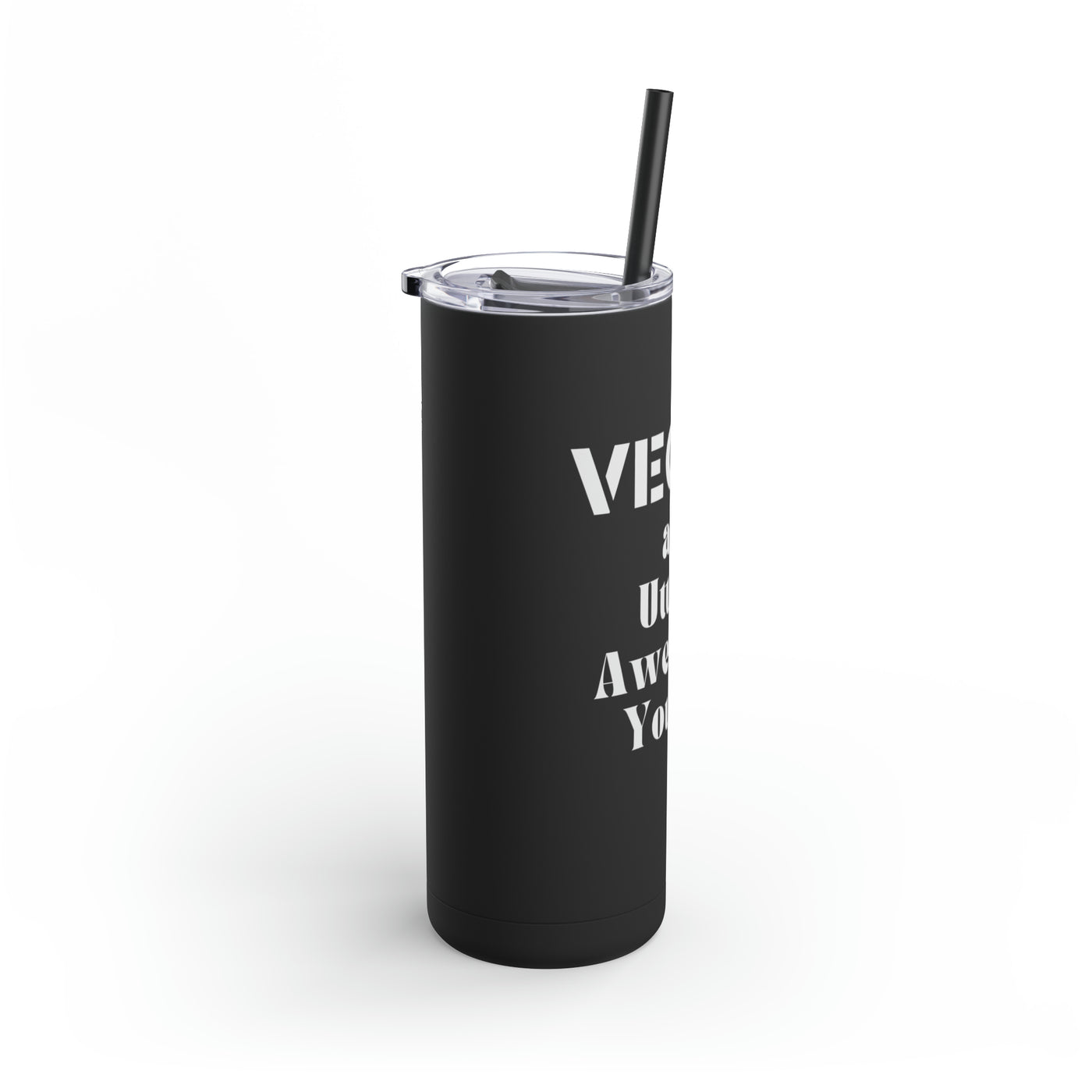 VEGAN AND UTTERLY AWESOME Maars Maker Skinny Matte Tumbler, 20oz