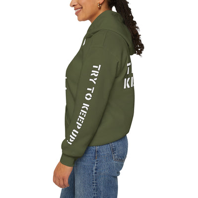 YES I PLAY BASKETBALL LIKE A GIRL. TRY TO KEEP UP! Unisex Heavy Blend™ Hooded Sweatshirt
