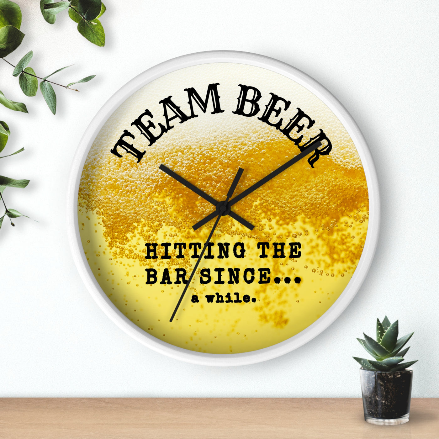 TEAM BEER Wall Clock