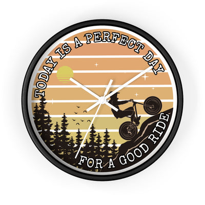 MOUNTAIN BIKE RIDE DAY Wall Clock