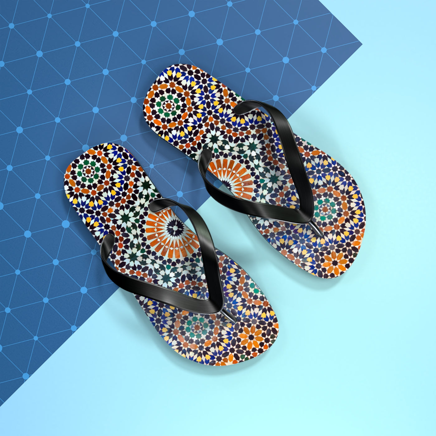 MOROCCAN MOZAIC Unisex Flip Flops