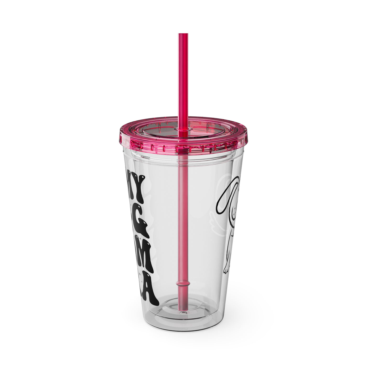 "IN MY DOG MOM ERA" Sunsplash Tumbler with Straw, 16oz: 40%OFF on the second PURCHASED