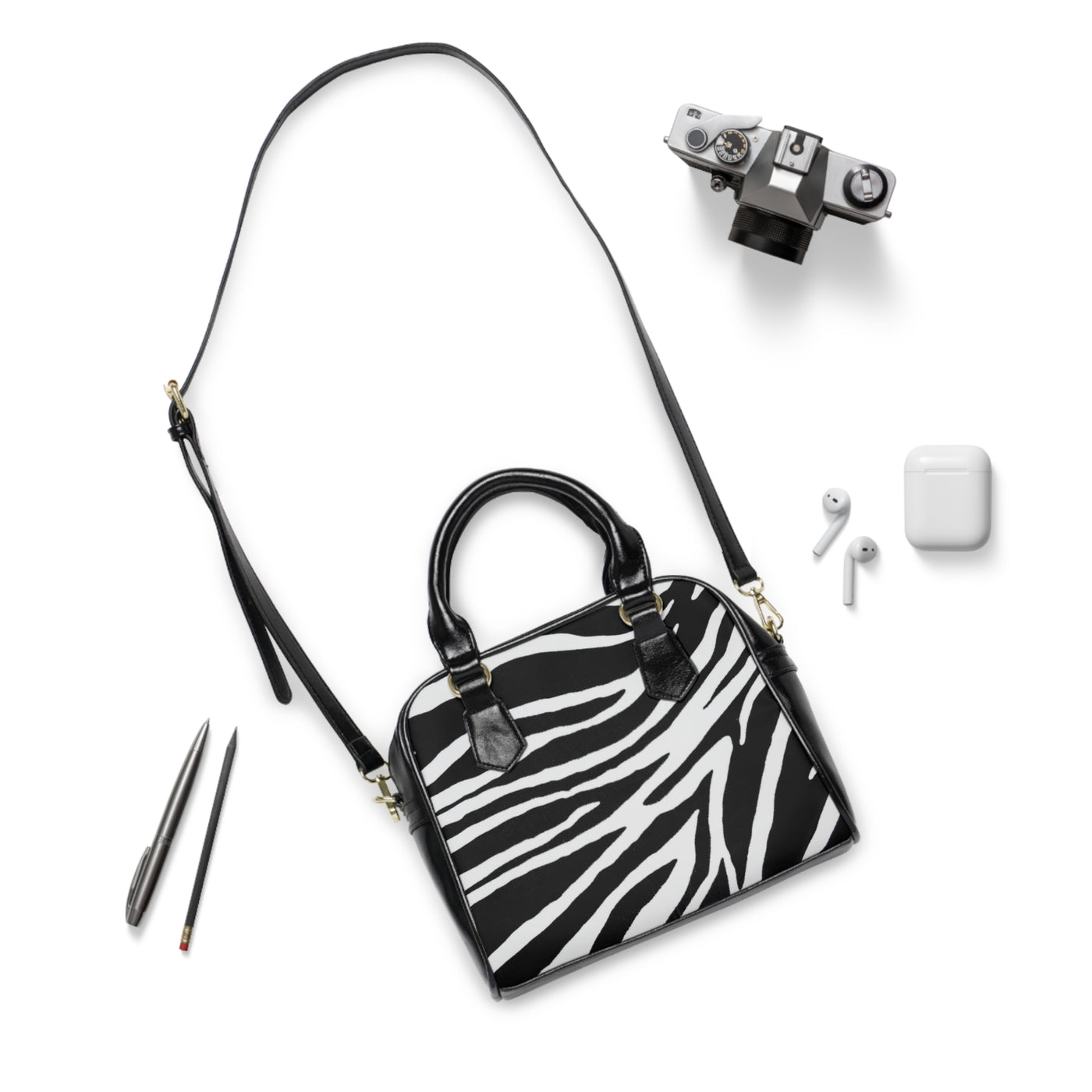 CHIC ZEBRA Shoulder Handbag