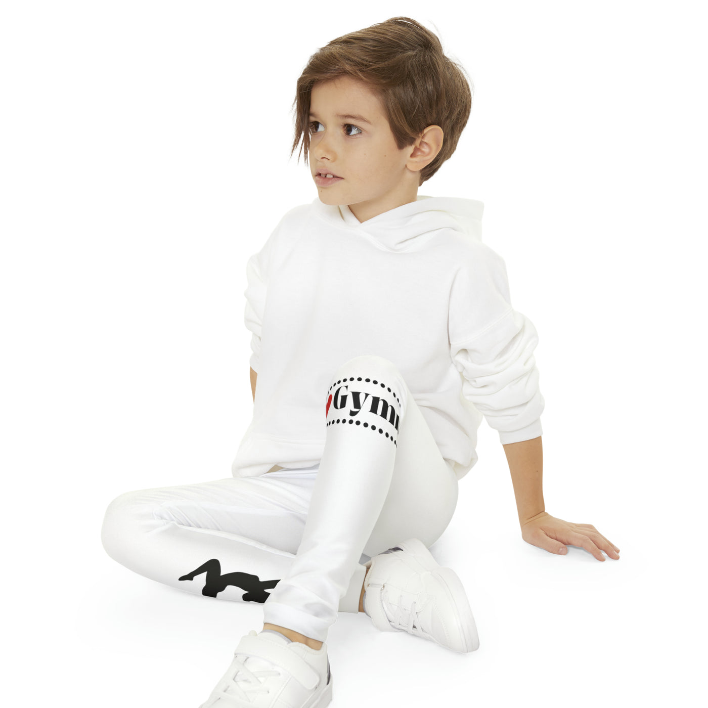 I LOVE GYMNASTICS Youth Full-Length Leggings (AOP)