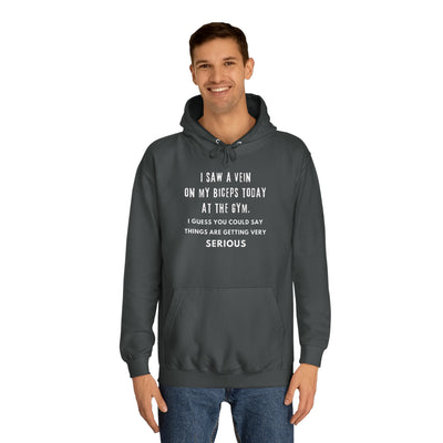 Serious Gains Mode Unisex College Hoodie