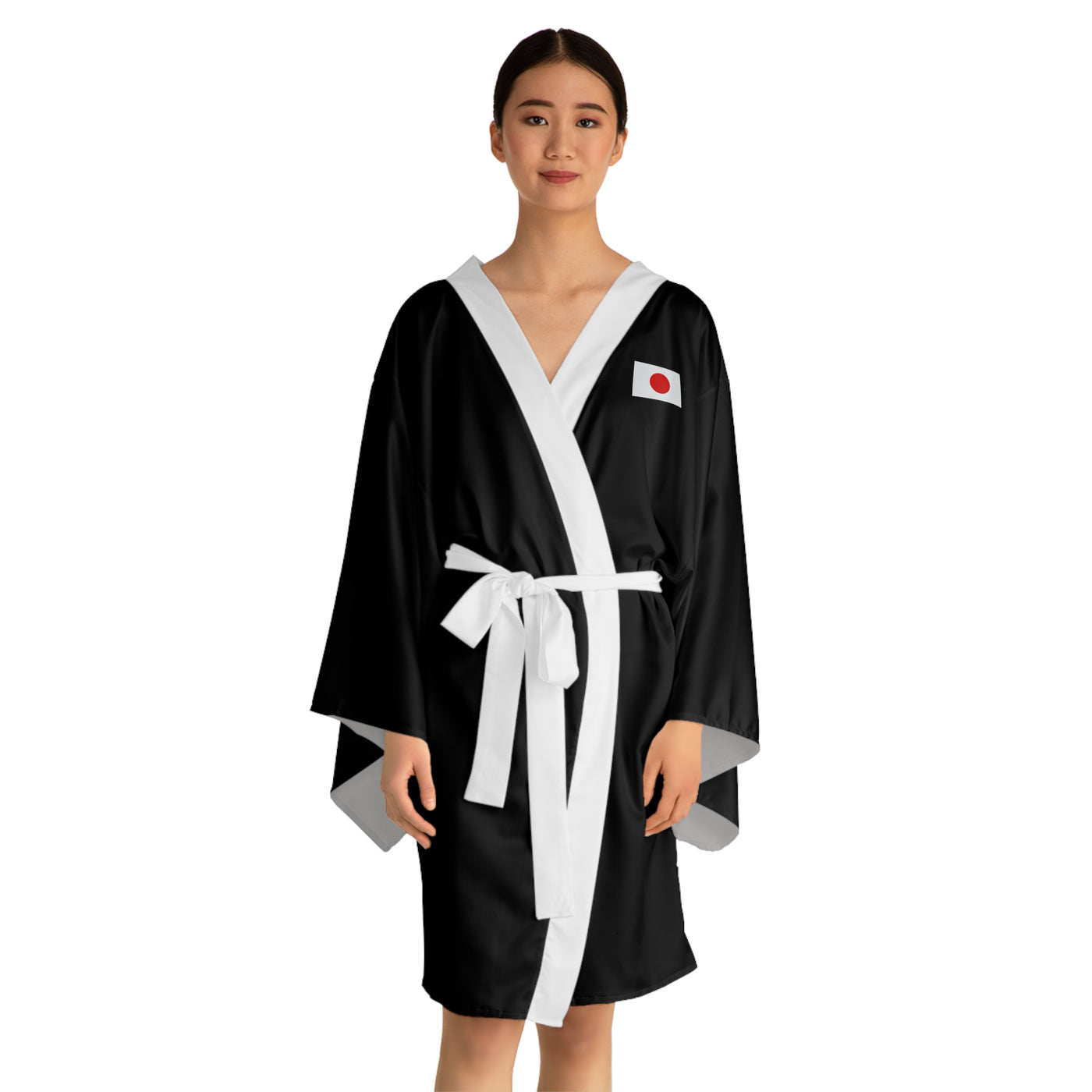 JAPANESE Long Sleeve Kimono Robe (AOP)