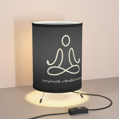 ZEN BREATH Tripod Shadow Lamp with High-Res Printed Shade