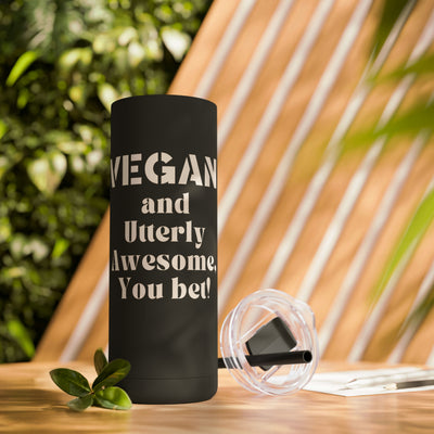 VEGAN AND UTTERLY AWESOME Maars Maker Skinny Matte Tumbler, 20oz