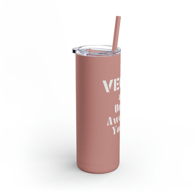 VEGAN AND UTTERLY AWESOME Maars Maker Skinny Matte Tumbler, 20oz