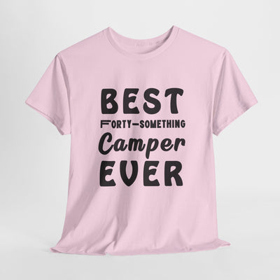FORTY-SOMETHING CAMPER CHAMPION Unisex Heavy Cotton Tee