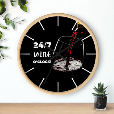 24/7 WINE TIME Wall Clock