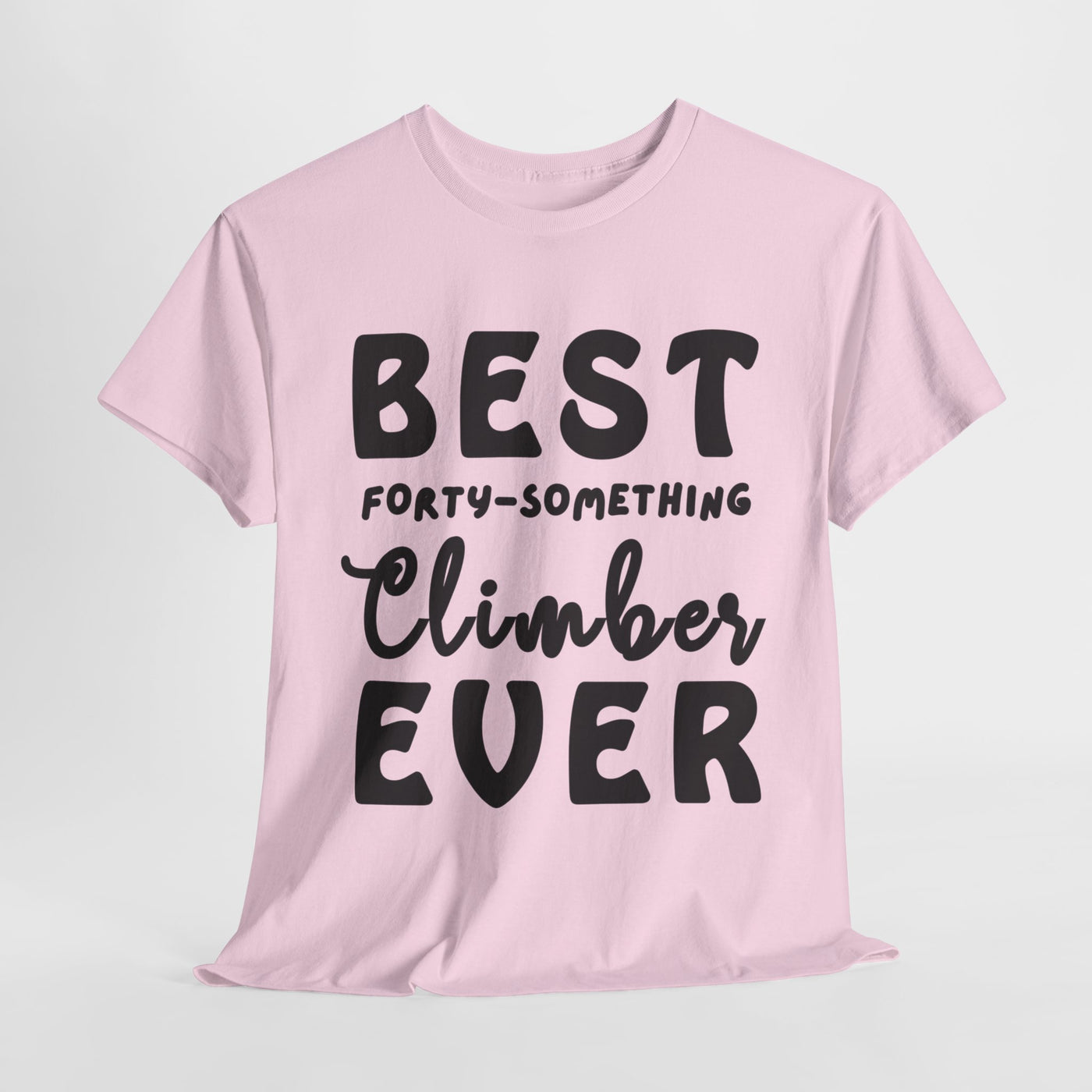 BEST FORTY-SOMETHING CLIMBER Unisex Heavy Cotton Tee