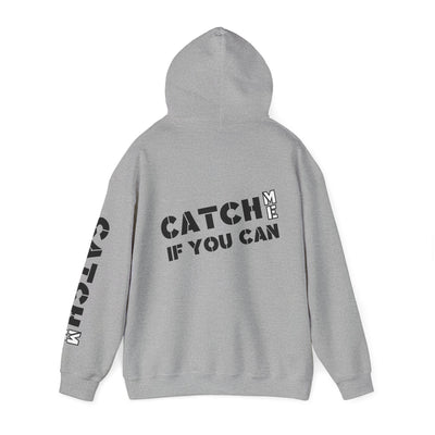 YES I RUN LIKE A GIRL. CATCH ME IF YOU CAN Unisex Heavy Blend™ Hooded Sweatshirt