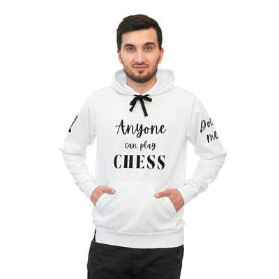 CHESS VIBES White Unisex Athletic Hoodie (AOP)