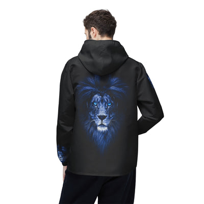 MAJESTIC BLUE LION Windbreaker Jacket (AOP) - UNISEX