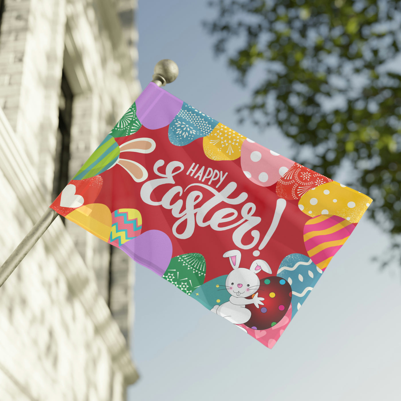 EASTER CHEER Flag (not include FlagPole)