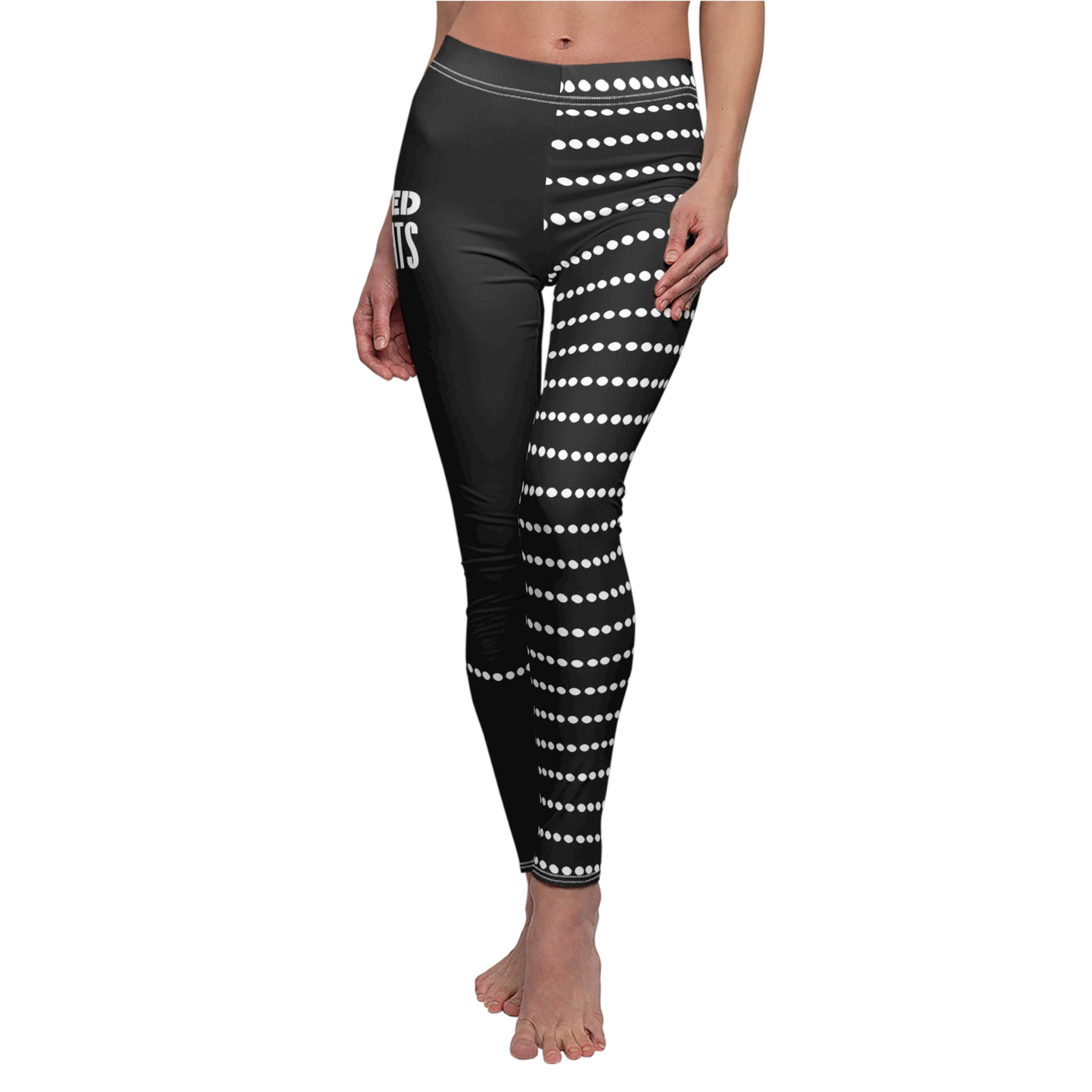 DOTTED DELIGHTS Women's Cut & Sew Casual Leggings (AOP)