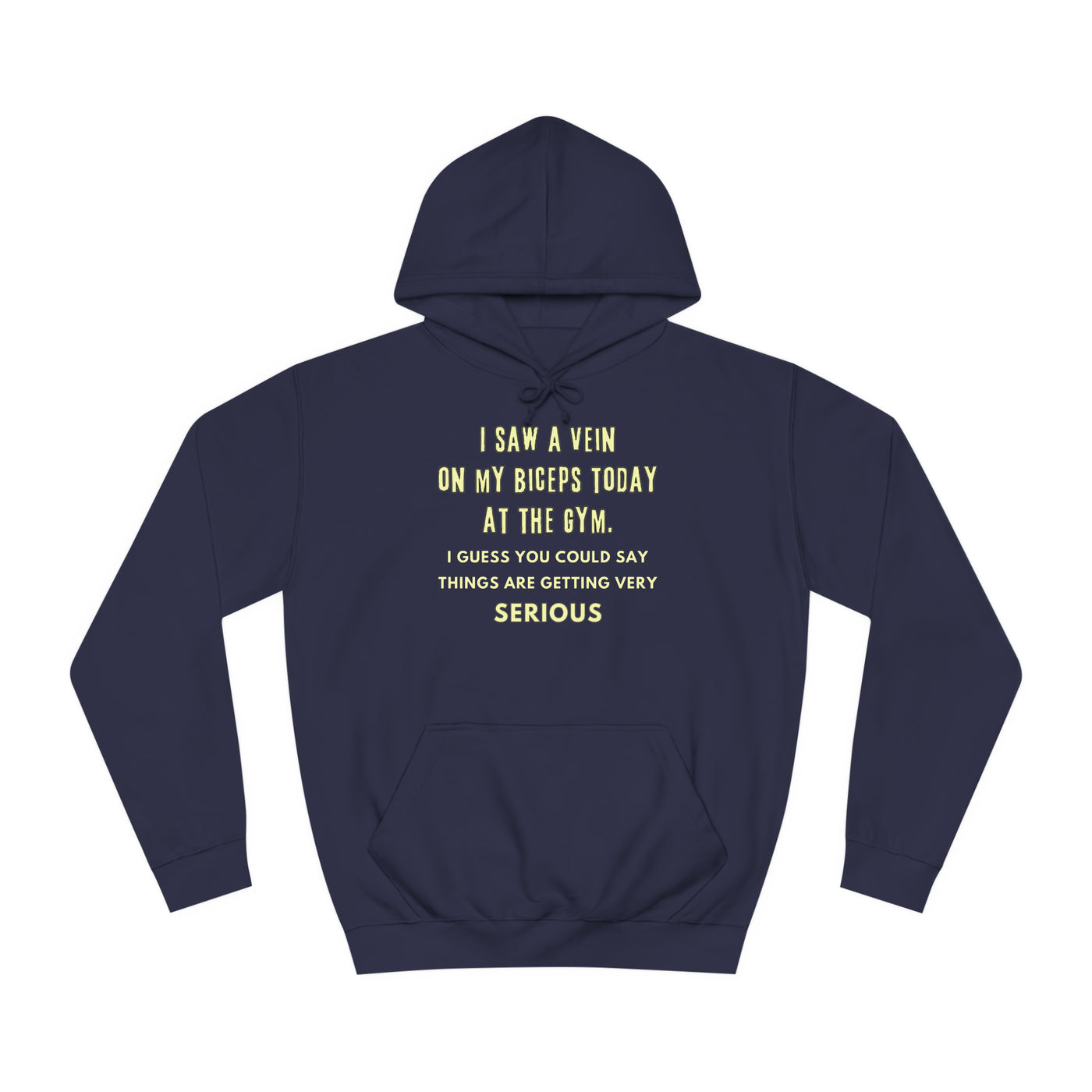 Serious Gains Mode Unisex College Hoodie