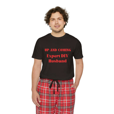 UP-AND-COMING EXPERT DIY HUSBAND Men's Short Sleeve Pajama Set