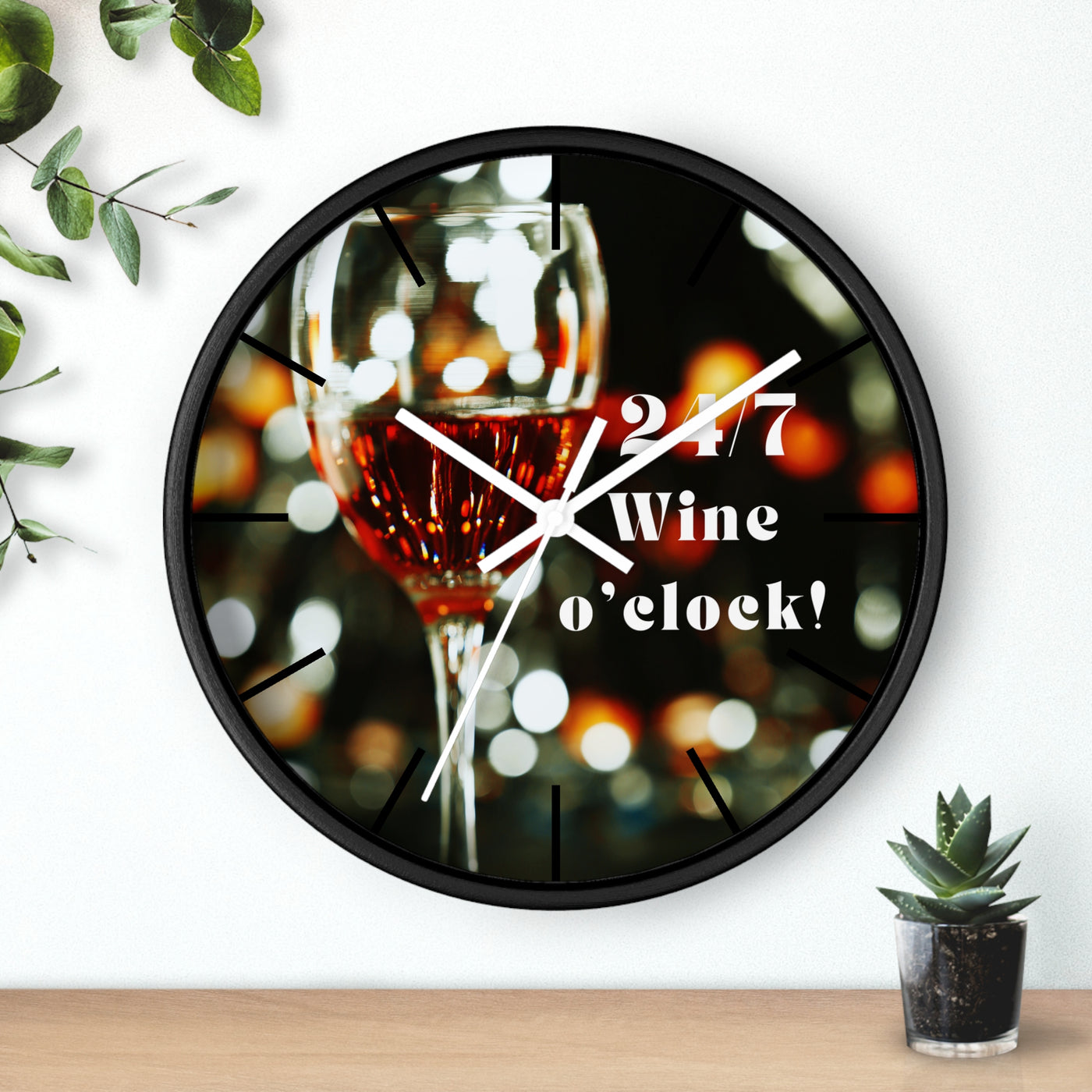 24/7 WINE TIME Wall Clock