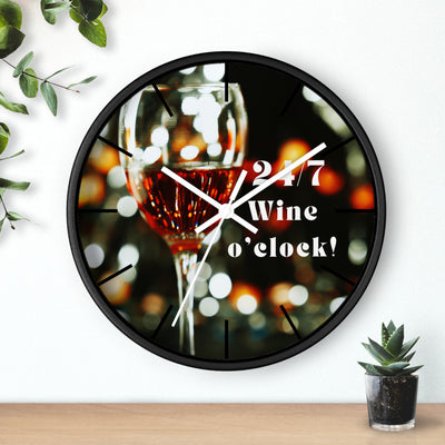 24/7 WINE TIME Wall Clock