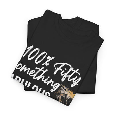 FIFTY-SOMETHING FABULOUS PHOTOGRAPHER Unisex Heavy Cotton Tee