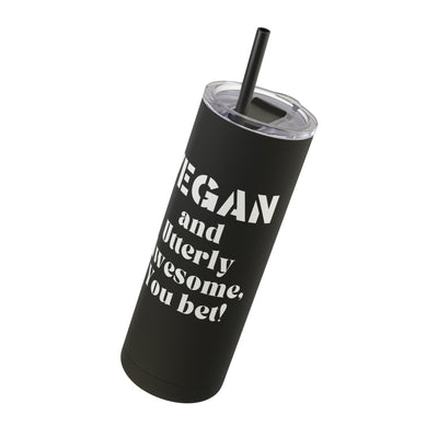 VEGAN AND UTTERLY AWESOME Maars Maker Skinny Matte Tumbler, 20oz