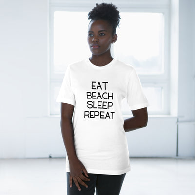 EAT, BEACH, SLEEP, REPEAT Unisex Deluxe T-shirt