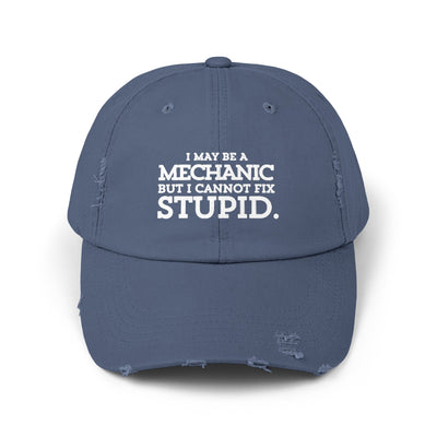 MECHANIC'S WISDOM Distressed Cap