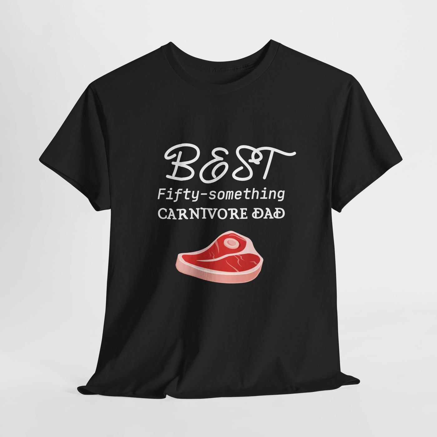 PRIME DAD FIFTY-SOMETHING CARNIVORE Heavy Cotton Tee