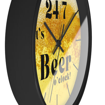 24/7 IT's BEER TIME Wall Clock