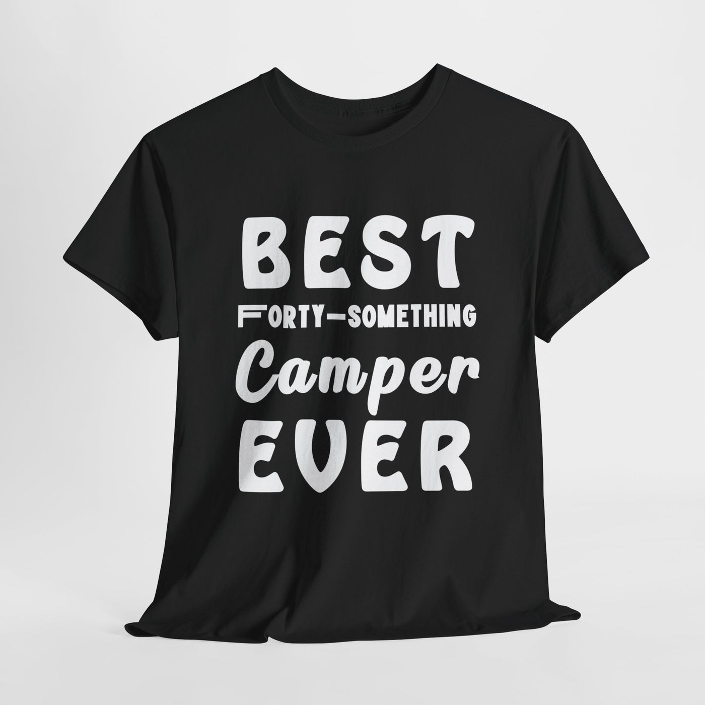 FORTY-SOMETHING CAMPER CHAMPION Unisex Heavy Cotton Tee