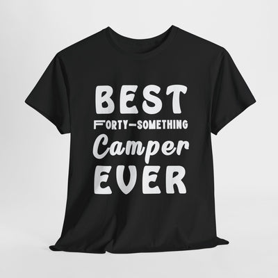 FORTY-SOMETHING CAMPER CHAMPION Unisex Heavy Cotton Tee