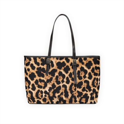 PARIS CHIC Leopard PU Leather Shoulder Tote Bag